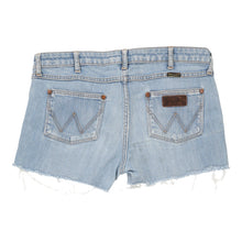  Vintage Wrangler Denim Shorts - 34W UK 12 Blue Cotton denim shorts Wrangler   