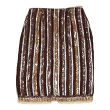  Vintage Toiss Skirt - XS UK 6 Brown Viscose skirt Toiss   