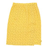 Vintage Escada Skirt - XS UK 6 Yellow Silk skirt Escada   