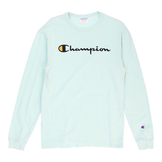 Vintage Champion Sweatshirt - Medium Blue Cotton sweatshirt Champion   
