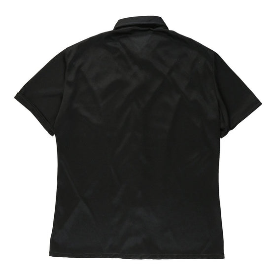 Vintage Unbranded Short Sleeve Shirt - Large Black Polyester short sleeve shirt Unbranded   