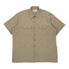 Vintage Dickies Short Sleeve Shirt - 2XL Beige Polyester Blend short sleeve shirt Dickies   