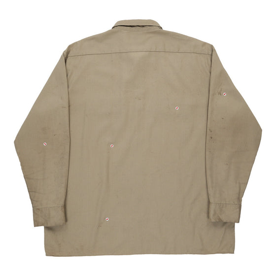 Vintage Dickies Shirt - XL Beige Polyester Blend shirt Dickies   