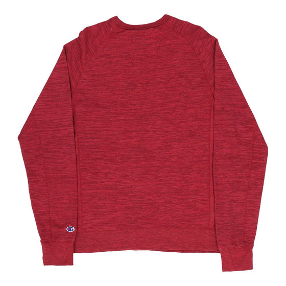 Vintage Champion Sweatshirt - Large Red Cotton sweatshirt Champion   