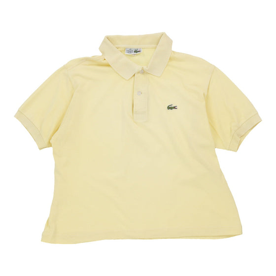 Vintage Lacoste Polo Shirt - XL Yellow Cotton polo shirt Lacoste   
