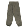 Vintage Double Knee Unbranded Cargo Trousers - 26W UK 6 Khaki Cotton cargo trousers Unbranded   