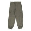 Vintage Double Knee Unbranded Cargo Trousers - 26W UK 6 Khaki Cotton cargo trousers Unbranded   