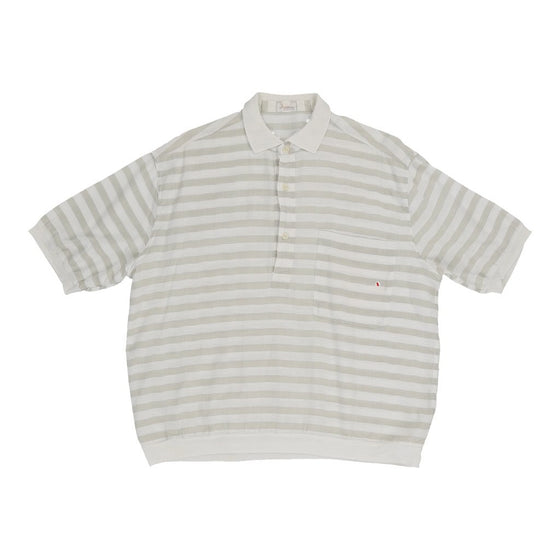 Vintage Ingram Polo Shirt - Large White Cotton polo shirt Ingram   