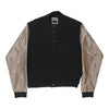 Pre-Loved Weekday Varsity Jacket - Medium Black Polyester varsity jacket Weekday   