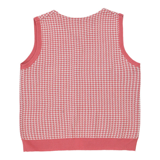 Vintage Unbranded Sweater Vest - XL Pink Cotton sweater vest Unbranded   