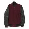 Pre-Loved Asos Varsity Jacket - Small Burgundy Polyester varsity jacket Asos   