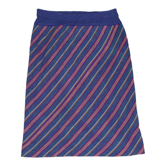 Vintage Missoni Skirt - 34W UK 14 Blue Cotton skirt Missoni   