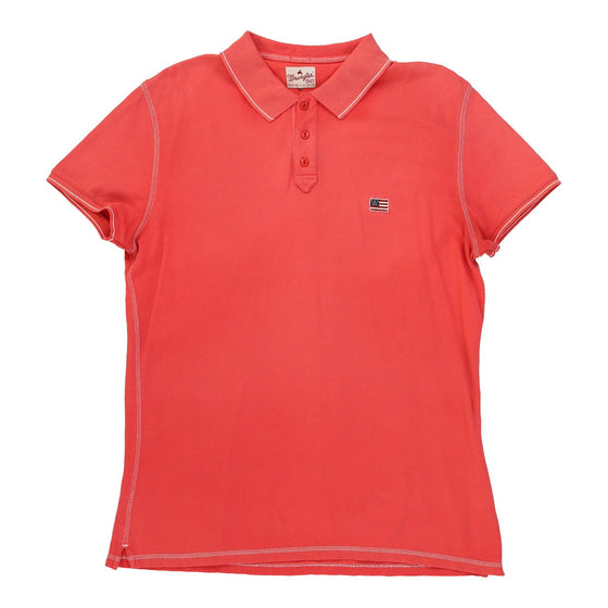 Vintage Wrangler Polo Shirt - Medium Red Cotton polo shirt Wrangler   