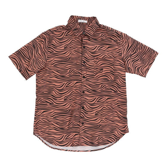 Vintage Charmkp Short Sleeve Shirt - Large Patterned Polyester short sleeve shirt Charmkp   