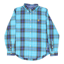  Chaps Ralph Lauren Checked Check Shirt - Medium Blue Cotton check shirt Chaps Ralph Lauren   