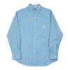 Chaps Ralph Lauren Checked Check Shirt - Medium Blue Cotton Blend check shirt Chaps Ralph Lauren   