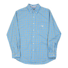 Chaps Ralph Lauren Checked Check Shirt - Medium Blue Cotton Blend check shirt Chaps Ralph Lauren   