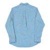 Chaps Ralph Lauren Checked Check Shirt - Medium Blue Cotton Blend check shirt Chaps Ralph Lauren   