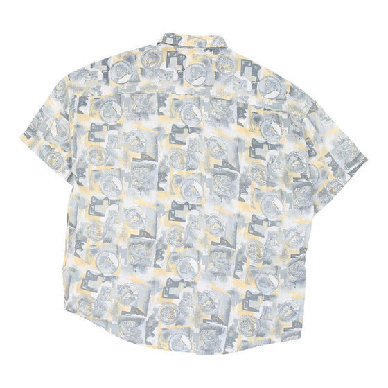 The Big Shirt Maker Patterned Shirt - XL Grey Cotton patterned shirt The Big Shirt Maker   