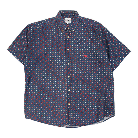 Ferrioni Collection Patterned Shirt - Large Blue Cotton patterned shirt Ferrioni Collection   
