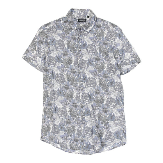 Antony Morato Floral Patterned Shirt - XS Blue Cotton patterned shirt Antony Morato   