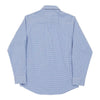 Chaps Ralph Lauren Checked Check Shirt - Medium Blue Cotton check shirt Chaps Ralph Lauren   