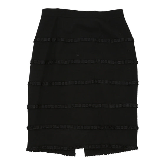 Vintage Valentino Skirt - Medium UK 12 Black Wool skirt Valentino   