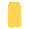 Vintage Benetton Skirt - XS UK 6 Yellow Cotton skirt Benetton   