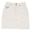 Vintage Best Company Denim Skirt - Small UK 8 White Cotton denim skirt Best Company   