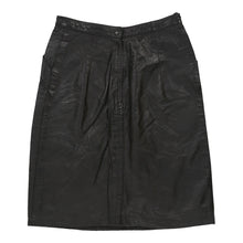  Vintage Unbranded Skirt - XS UK 6 Black Leather skirt Unbranded   