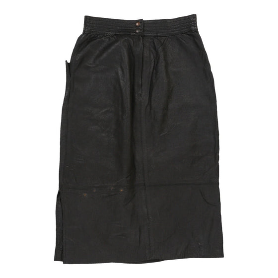 Vintage Marcos Skirt - XS UK 6 Black Leather skirt Marcos   