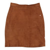 Vintage Unbranded Skirt - Small UK 8 Brown Leather skirt Unbranded   