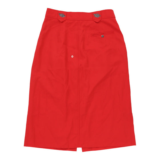 Vintage Les Copains Skirt - Small UK 10 Red Cotton skirt Les Copains   