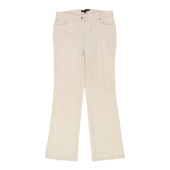 Vintage Les Copains Trousers - 32W UK 10 Cream Cotton trousers Les Copains   